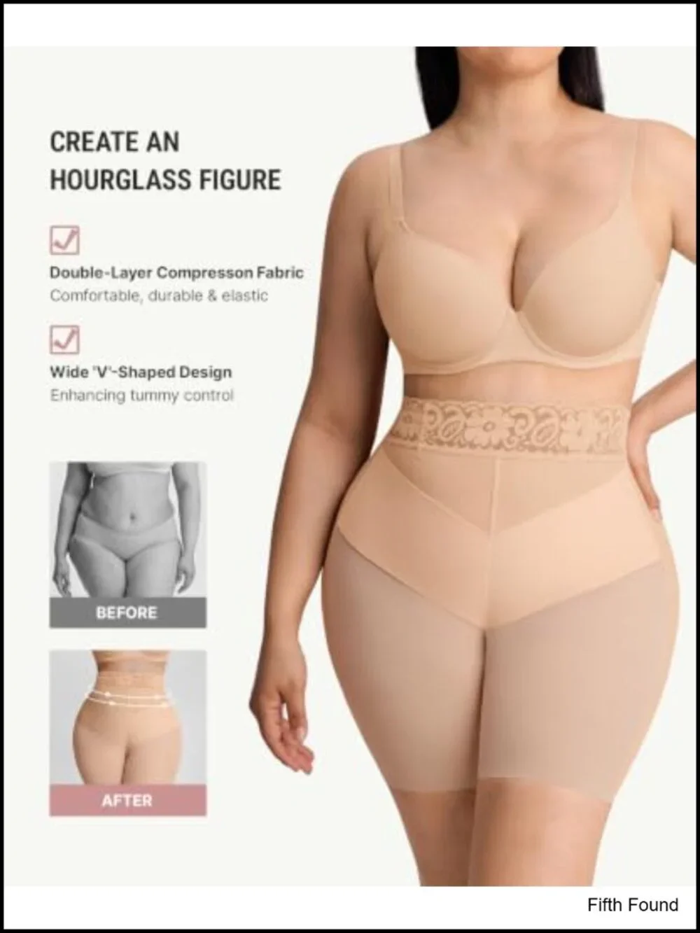 Mid Waisted Shapewear Shorts Tummy Control Compression Butt Lifting Panties